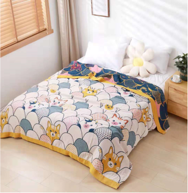 Cartoon style Cartoon Animals Range Blanket In LinLin