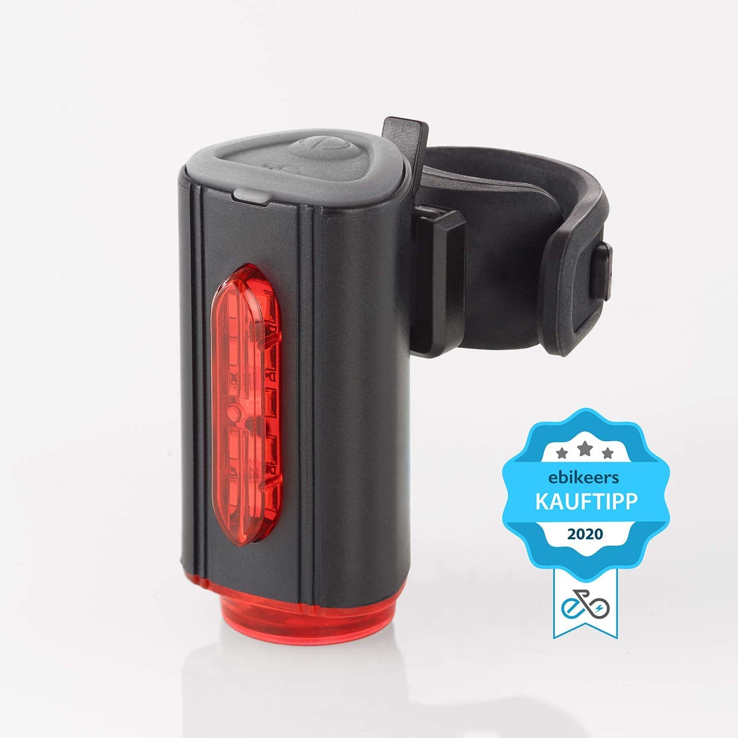 FischerBicycle Rear Light with 360° Floor Light for More Visibility and Protection, Rechargeable Battery