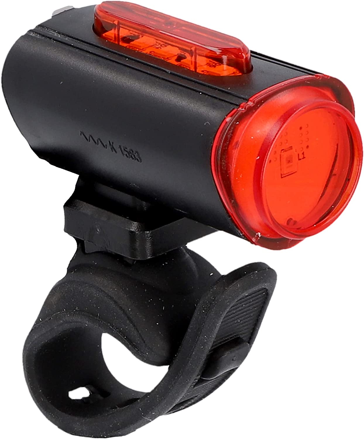 FischerBicycle Rear Light with 360° Floor Light for More Visibility and Protection, Rechargeable Battery