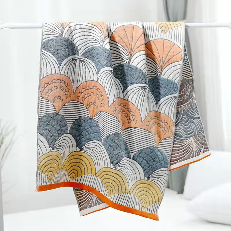 Japanese style Bath Towel - Folding Fan