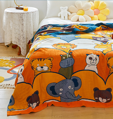 Ultrasoft Cartoon style Elephant Blanket