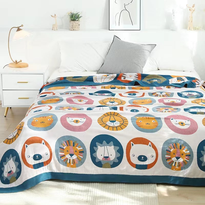 Cartoon style Cartoon Animals Blanket